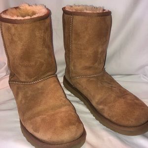 Ugg Womens Classic Short II Tan Casual Boots Shoes 9 Medium 3567